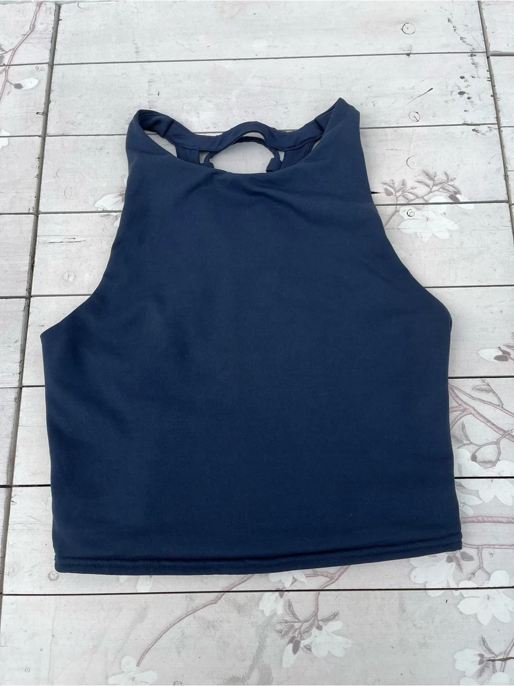 ALO Yoga Charcoal Gray Drawstring Waist Top